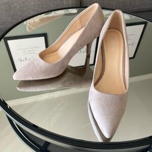 Qupid Beige Kitten Heels